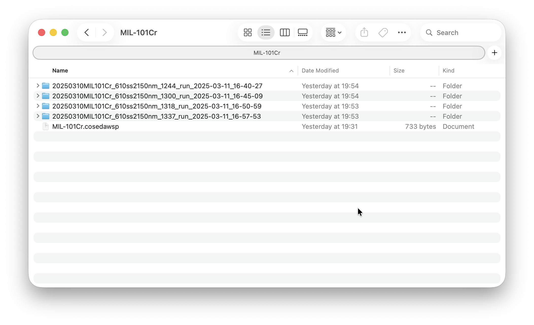 Folder structure