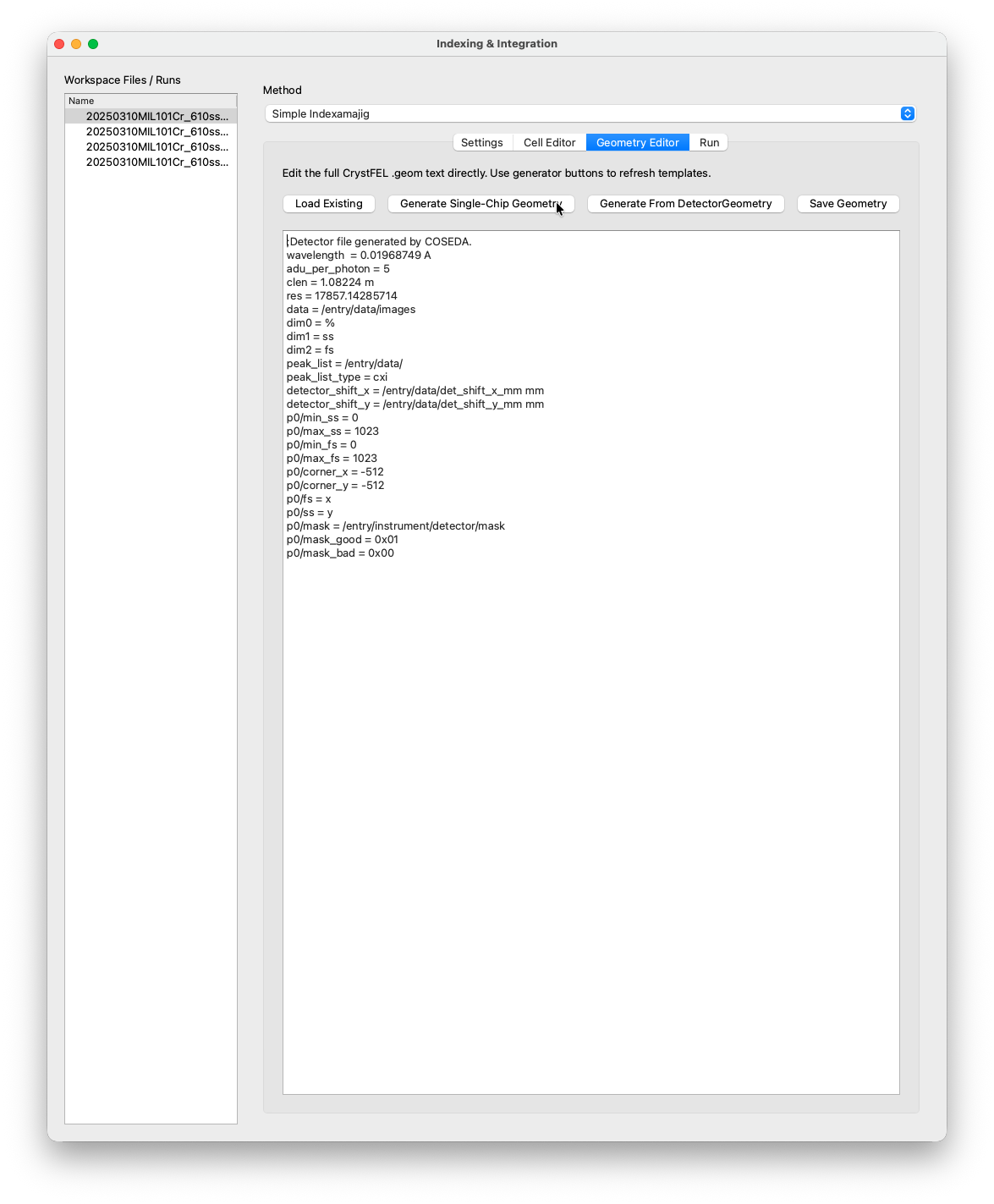 Geometry Editor