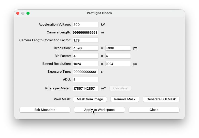 Apply settings