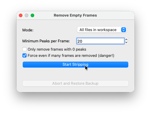 Remove Empty Frames