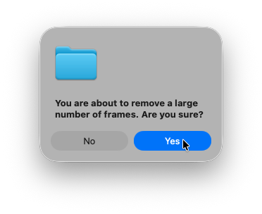 Confirmation dialog